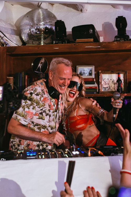 Rita Ora Partying with Fat Boy Slim and Performing a Song in Ibiza 5