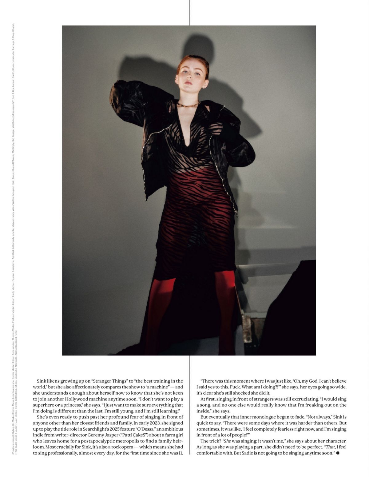 Sadie Sink in Variety Magazine, August 2024