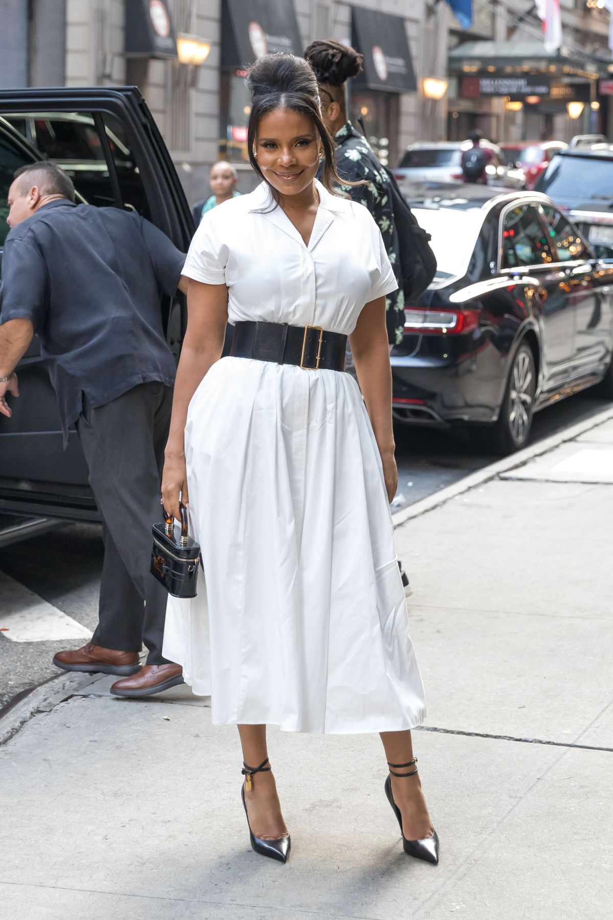 Sanaa Lathan Arrives at Good Morning America in New York 2024