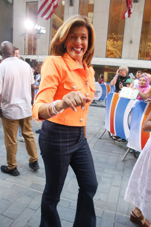 Savannah Guthrie Hoda Kotb on the Set of Today Show New York August 2024 5