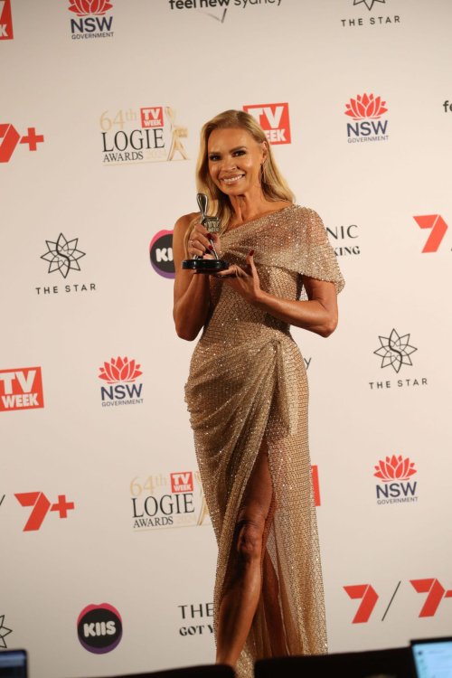 Sonia Kruger Wins Logie Award 64th Annual Logie Awards The Voice The Star Sydney August 2024 2