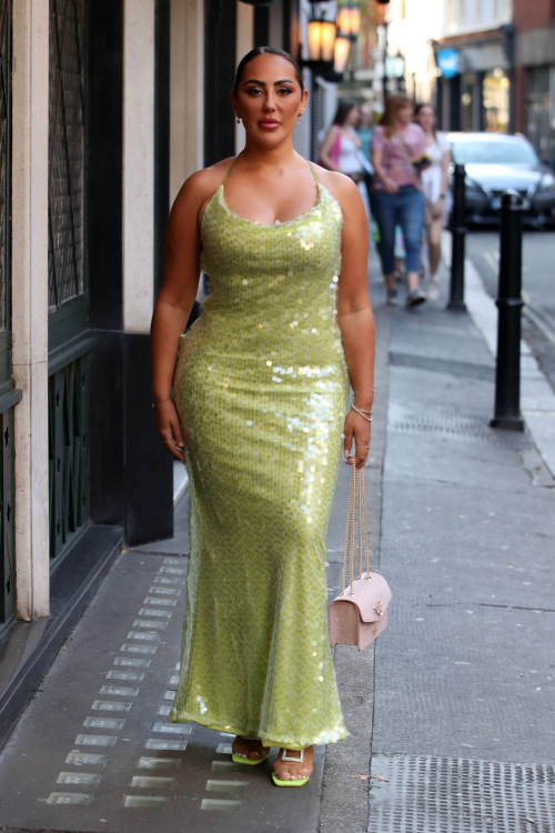 Sophie Kasaei Arrives at Press Launch Night in London 2024