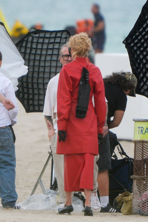 Stella Maxwell at a Beach Photoshoot in Miami Beach 5