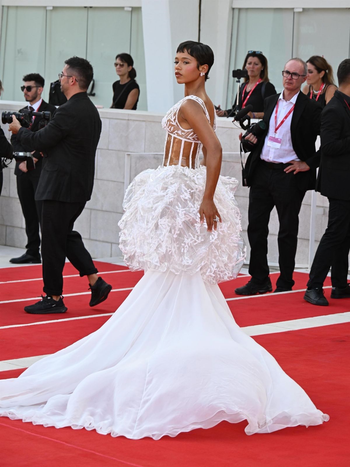 Taylor Russell at Beetlejuice Beetlejuice Opening Premiere at 81st Venice International Film Festival