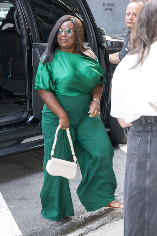 Uzo Aduba Arrives at a Television Show in Times Square New York 2024 4