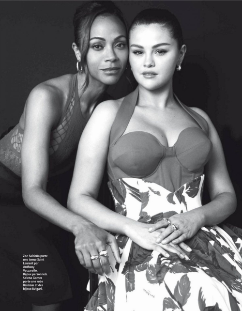 Zoe Saldana and Selena Gomez in Madame Figaro, August 2024 3