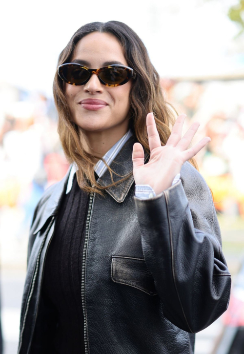 Adria Arjona at Bottega Veneta Fashion Show at Milan Fashion Week 2