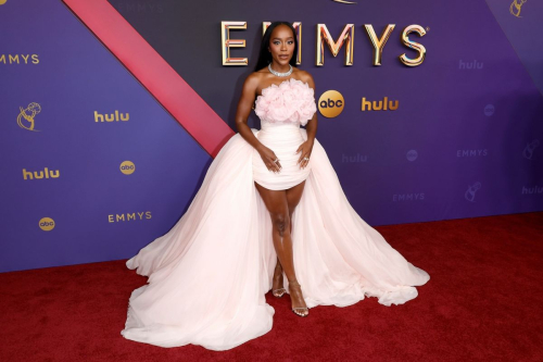 Aja Naomi King at 76th Emmy Awards at Peacock Theatre in Los Angeles 2