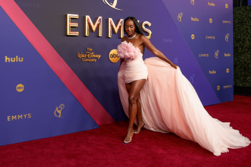 Aja Naomi King at 76th Emmy Awards at Peacock Theatre in Los Angeles 5