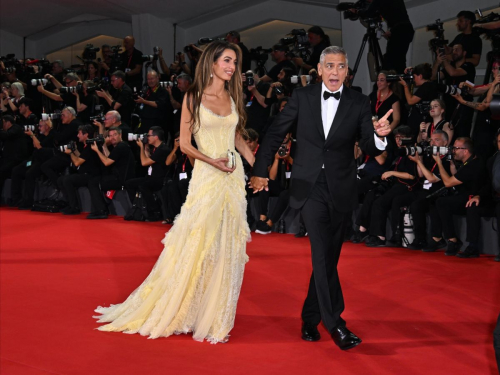 Amal and George Clooney at Wolfs Premiere, Venice Film Festival 2024 1