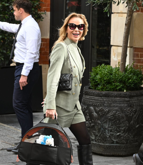 Amanda Holden Arrives at Global Radio in London 1