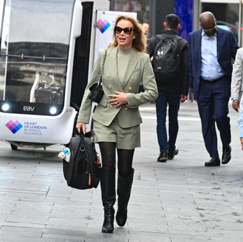 Amanda Holden Arrives at Global Radio in London 5