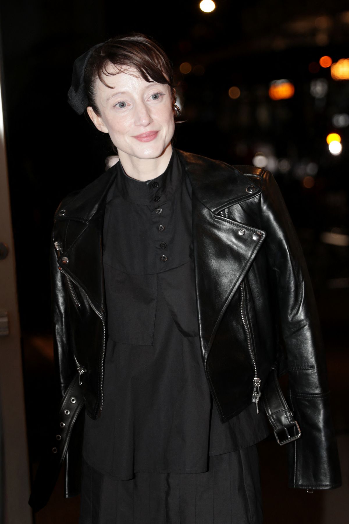 Andrea Riseborough Leaves Late Show with Stephen Colbert, September 2024