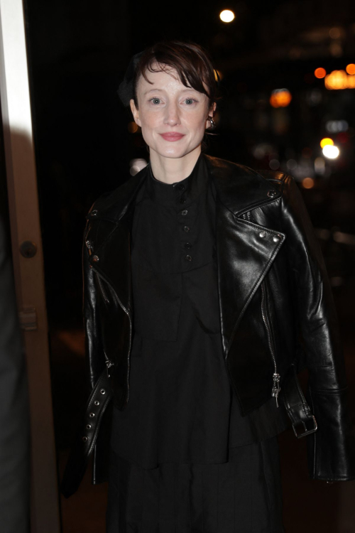 Andrea Riseborough Leaves Late Show with Stephen Colbert, September 2024 1