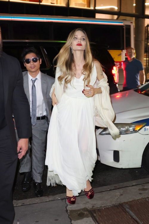 Angelina Jolie Arrives at Maria Premiere Afterparty New York Film Festival, September 2024