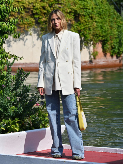 Anna Foglietta arrives at Hotel Excelsior for 81st Venice International Film Festival