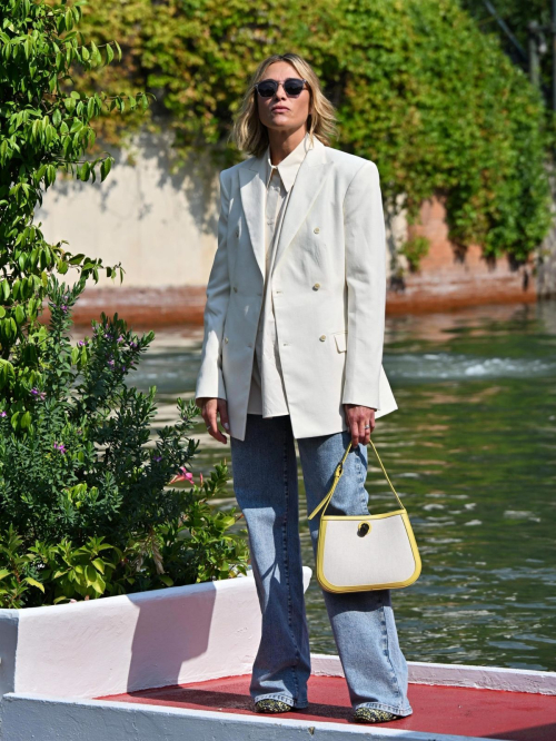 Anna Foglietta arrives at Hotel Excelsior for 81st Venice International Film Festival 1