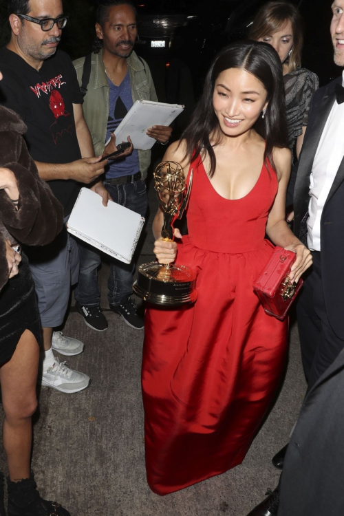 Anna Sawai and Brandon Davis Arrive at Lalo Tequila Emmy Afterparty in West Hollywood