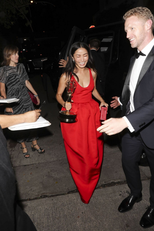 Anna Sawai and Brandon Davis Arrive at Lalo Tequila Emmy Afterparty in West Hollywood 1