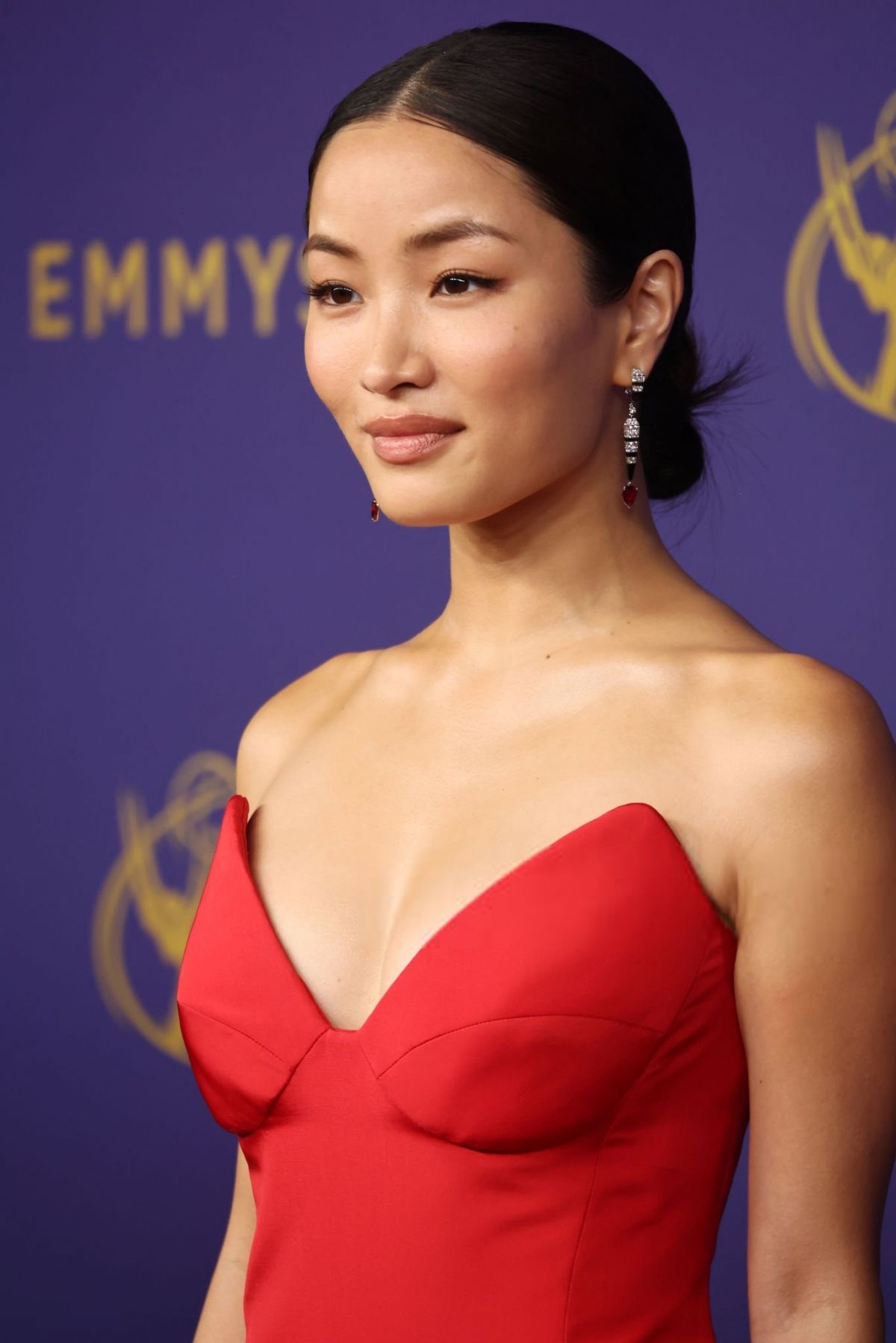 Anna Sawai at 76th Emmy Awards at Peacock Theatre in Los Angeles