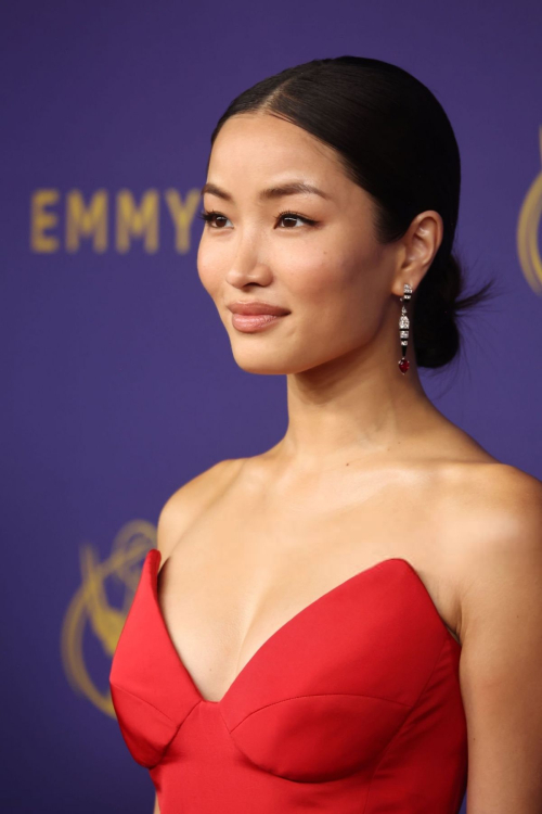 Anna Sawai at 76th Emmy Awards at Peacock Theatre in Los Angeles 2