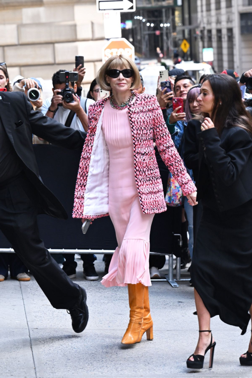 Anna Wintour at Carolina Herrera Spring 2024 Fashion Show at New York Fashion Week