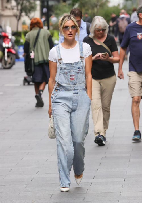 Ashley Roberts arrives at Heart Radio in London