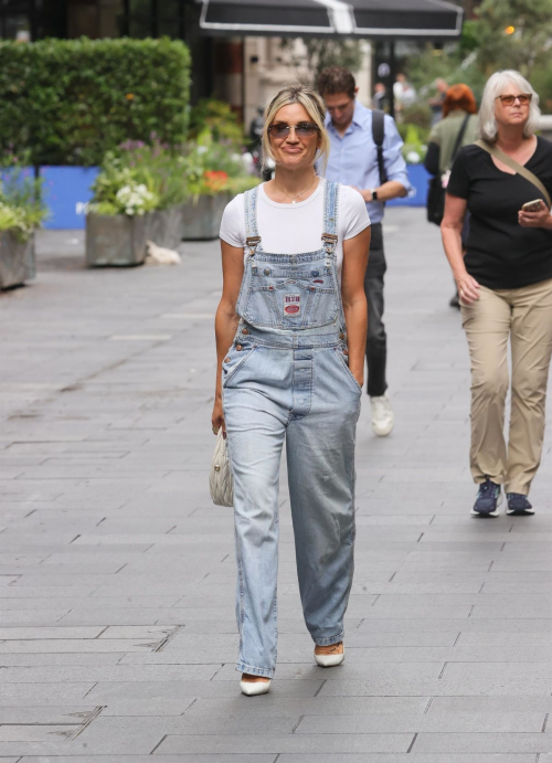 Ashley Roberts arrives at Heart Radio in London 3