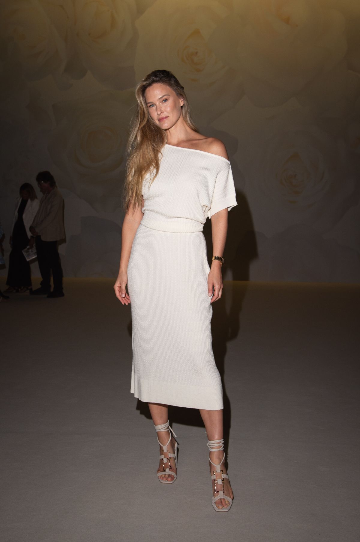 Bar Refaeli Shines at Laura Biagiotti Show During Milan Fashion Week