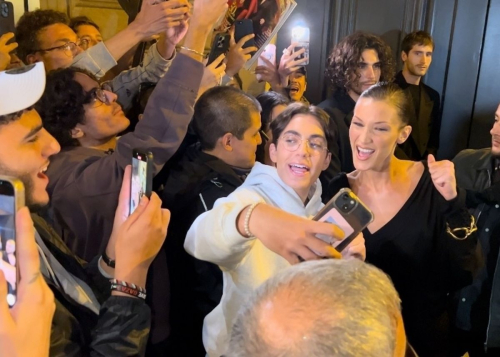 Bella Hadid Arriving at YSL After Party in Paris 3