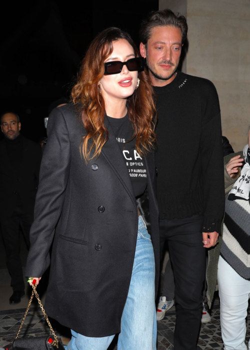 Bella Thorne Arrives at Lila Moss Birthday Party in Paris, September 2024 6