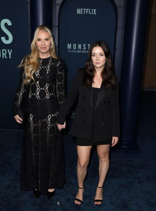 Billie Lourd and Leslie Grossman at Monster Premiere 5