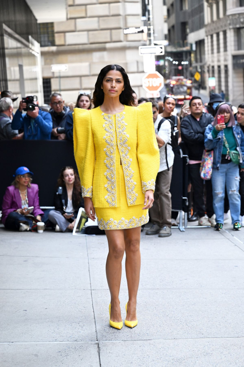 Camila Alves at Carolina Herrera Spring 2024 Fashion Show at New York Fashion Week