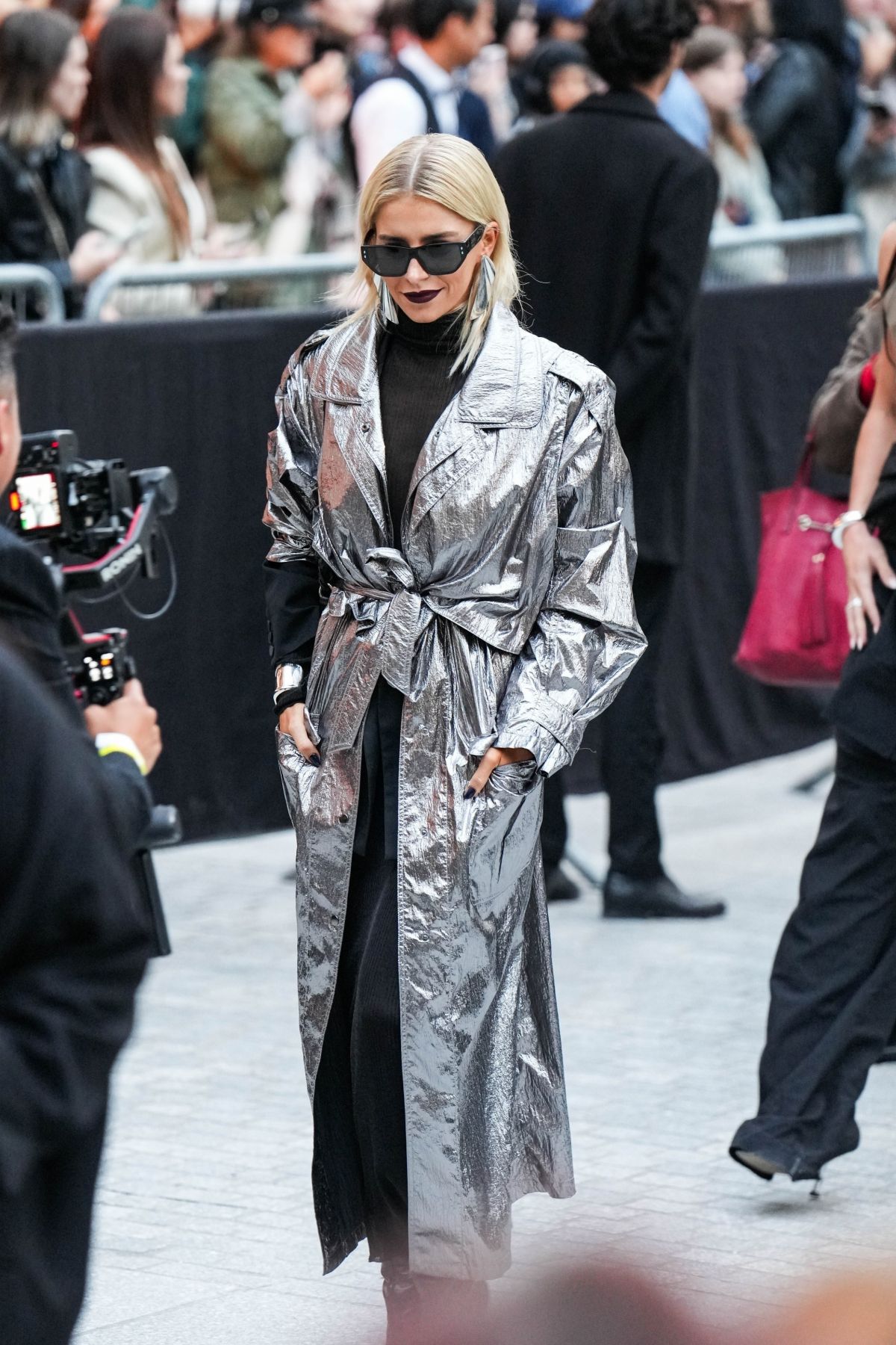 Caroline Daur Arrives at Isabel Marant Fashion Show Paris Fashion Week, September 2024