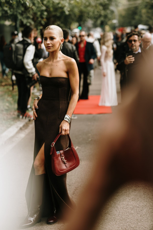 Caroline Daur Outside Gucci Fashion Show at Milan Fashion Week 1