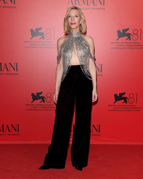 Cate Blanchett at armani beauty dinner photocall at 81st venice international film festival 1