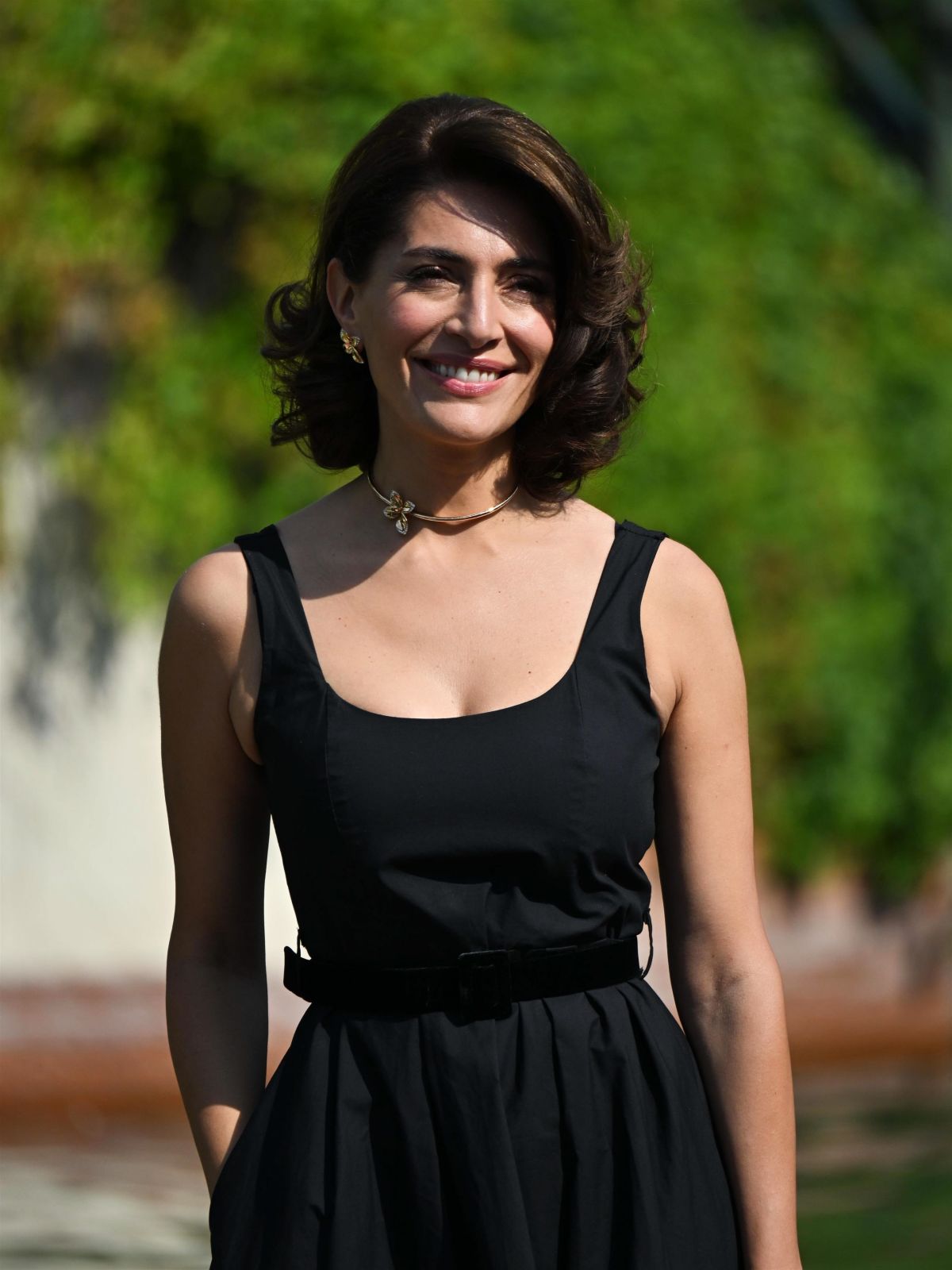 Caterina Murino arrives at Hotel Excelsior for 81st Venice International Film Festival