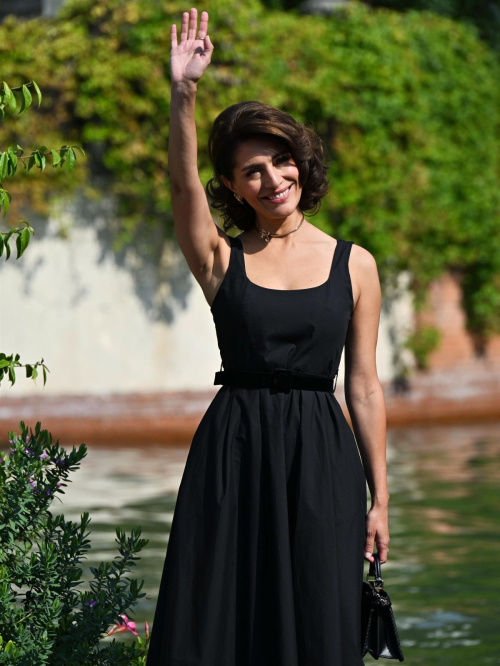 Caterina Murino arrives at Hotel Excelsior for 81st Venice International Film Festival 2