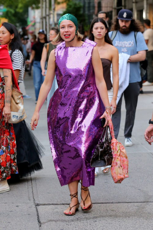 Chloe King Arrives at Colina Strada Fashion Show NYFW New York 1