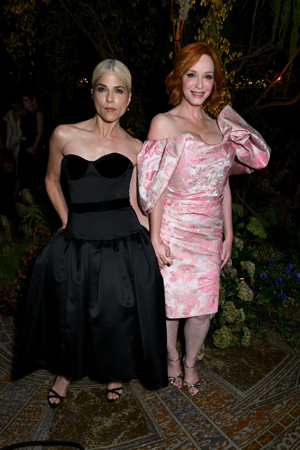 Christina Hendricks and Selma Blair at Christian Siriano Fashion Show at New York Fashion Week