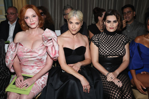 Christina Hendricks and Selma Blair at Christian Siriano Fashion Show at New York Fashion Week 1