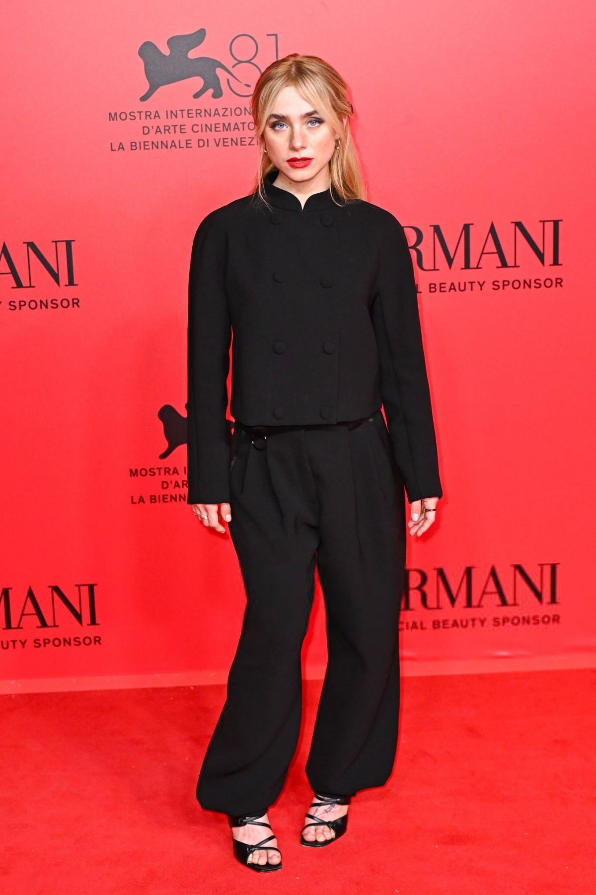 Clara Galle at Armani Beauty Dinner Photocall at 81st Venice International Film Festival