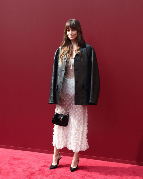 Dakota Johnson at Gucci Fashion Show at Milan Fashion Week 2