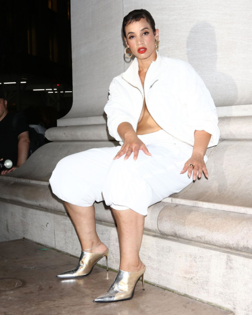 Dascha Polanco Heading to Willy Chavarria Fashion Show in New York 5