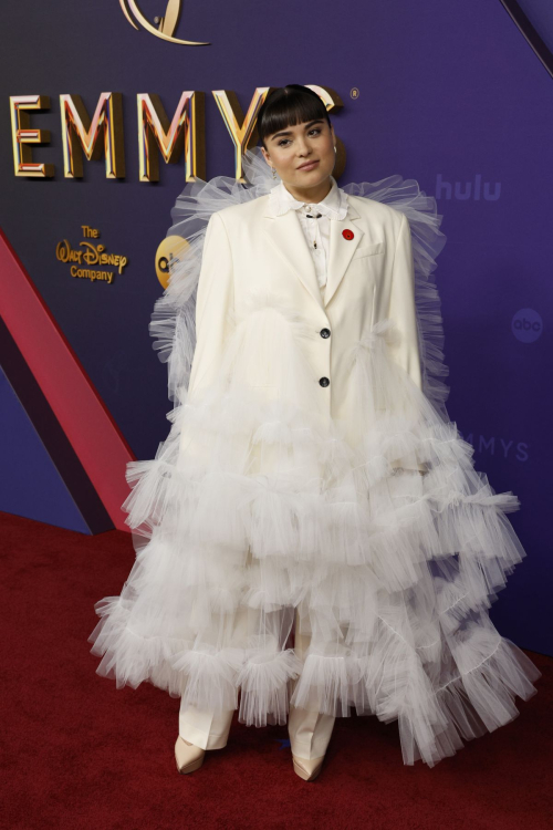 Devery Jacobs at 76th Emmy Awards at Peacock Theatre in Los Angeles