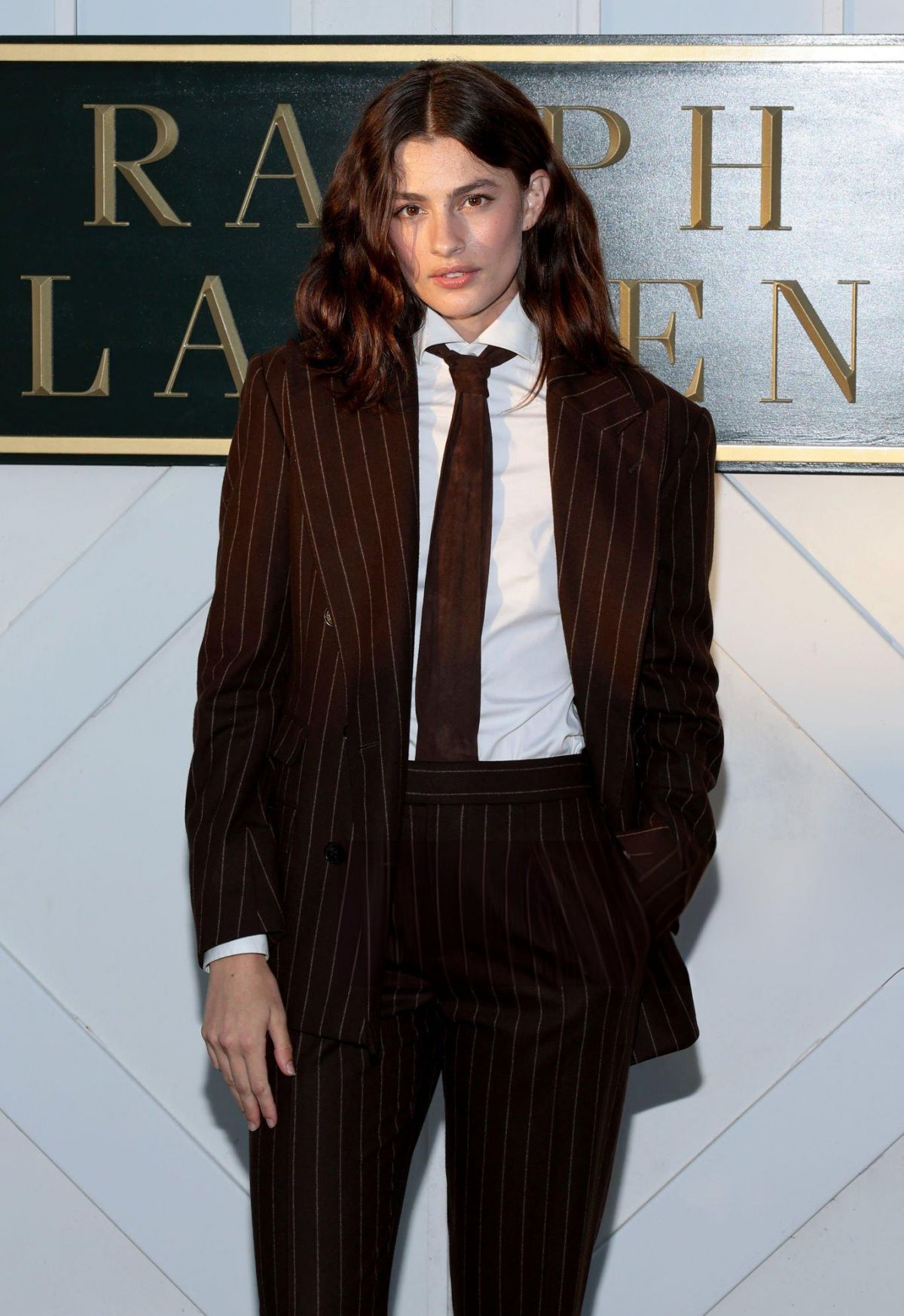 Diana Silvers at Ralph Lauren Fashion Show at New York Fashion Week