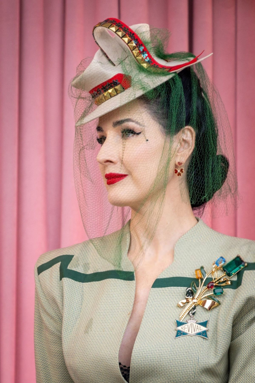 dita von teese at 2024 goodwood revival in chichester 2