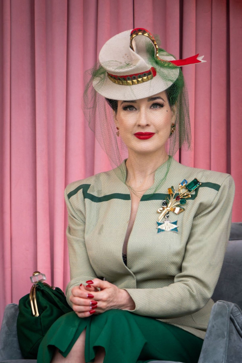 dita von teese at 2024 goodwood revival in chichester 5