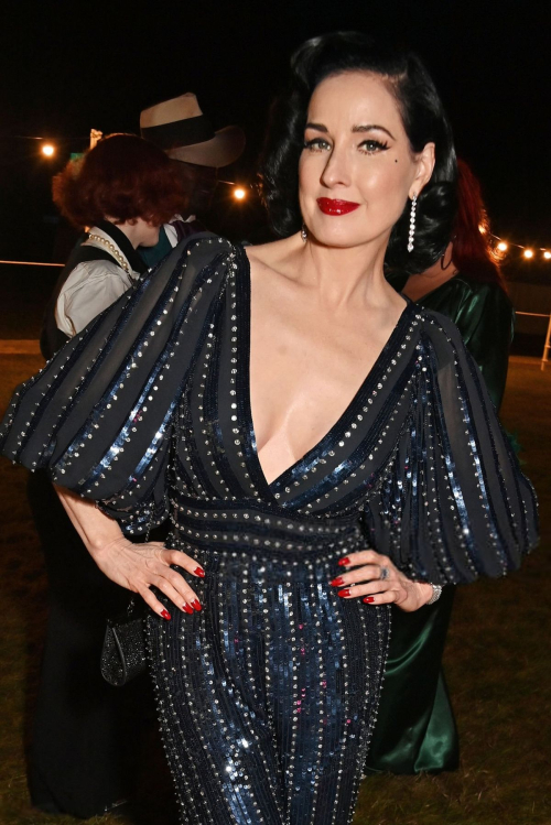 dita von teese at range rover celebrates five generations in chichester