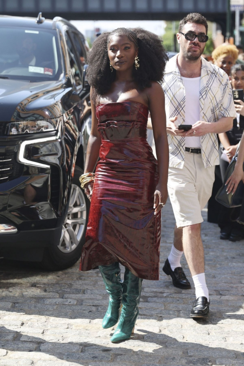 Doechii arrives at Brandon Maxwell Fashion Show in New York 4